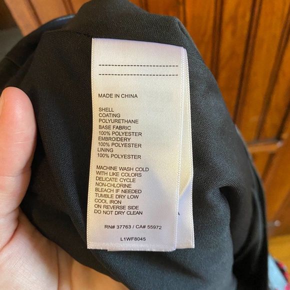 Laundry Faux-Leather Floral-Embroidered Skirt Size M - Picture 8 of 11